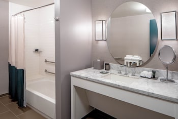 Room, 2 Queen Beds, Accessible, Bathtub | Bathroom | Combined shower/tub, hair dryer, towels at Hyatt Centric French Quarter