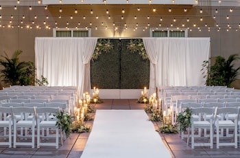 Outdoor wedding area at Hyatt Centric French Quarter