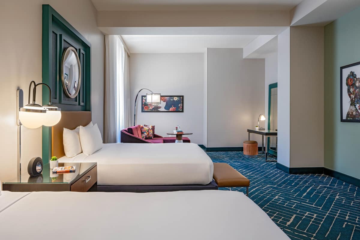 Suite, 2 Queen Beds (Petite) | Premium bedding, in-room safe, iron/ironing board, free WiFi