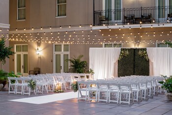 Outdoor wedding area at Hyatt Centric French Quarter