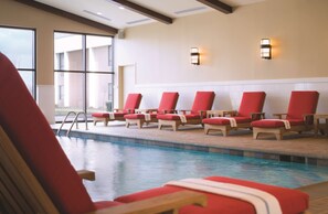 Indoor pool, open 6 AM to 11 PM, sun loungers