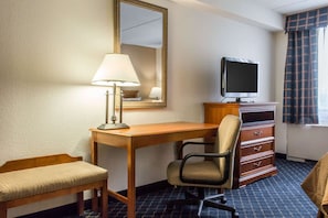 Individually decorated, individually furnished, desk, blackout curtains