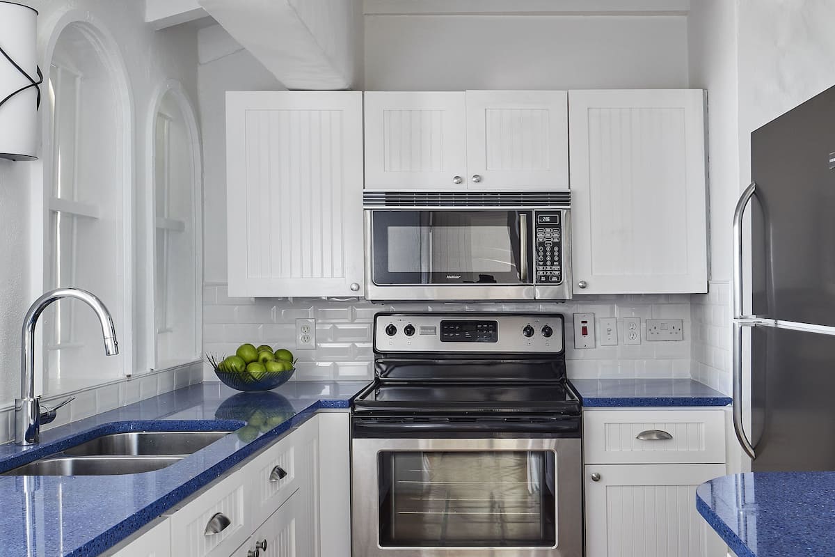 premium villa, multiple beds, private pool, ocean view (hilltop three bedroom villa with pool) | private kitchen | coffee/tea maker, high chair