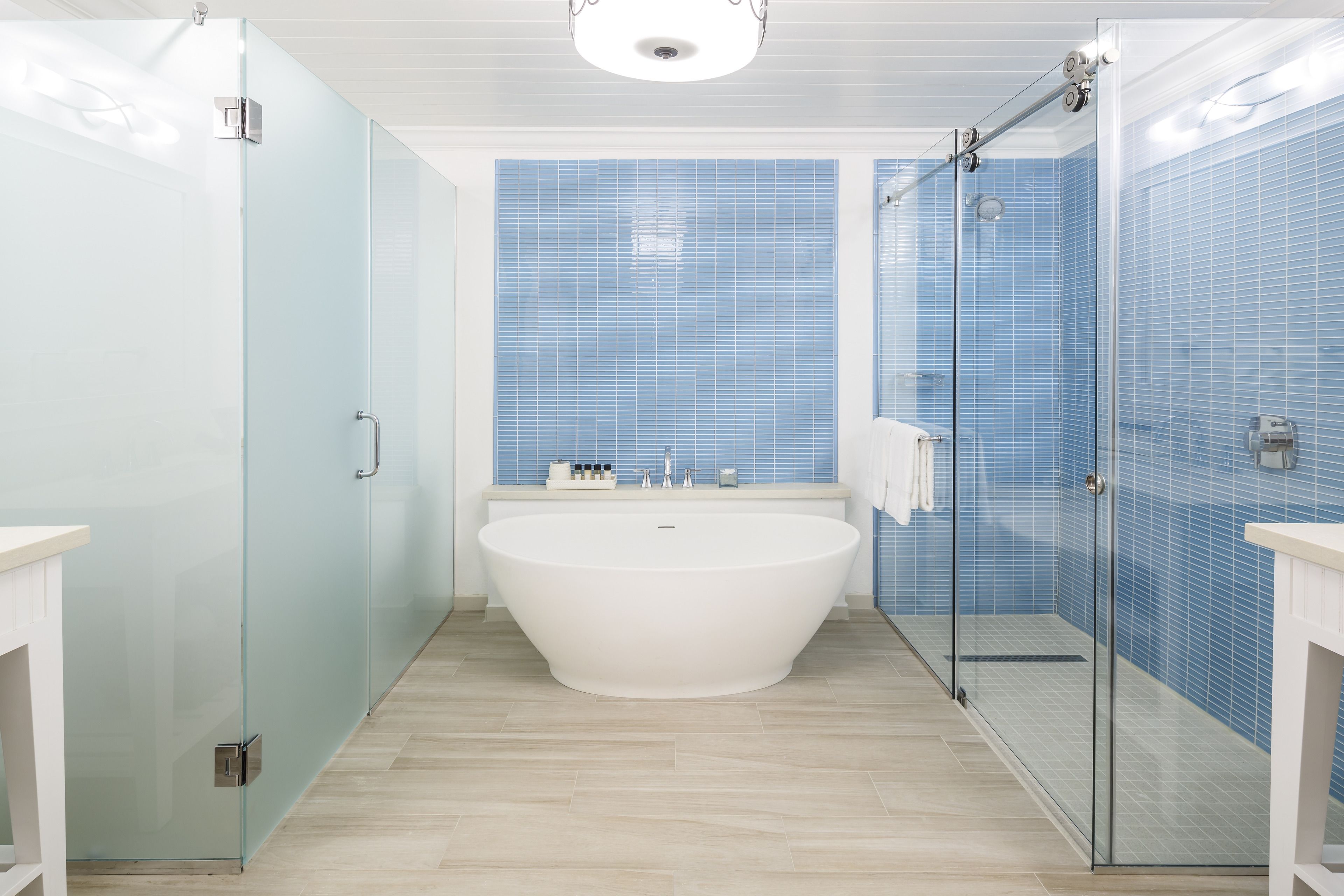 eco-friendly toiletries, hair dryer, bathrobes, slippers