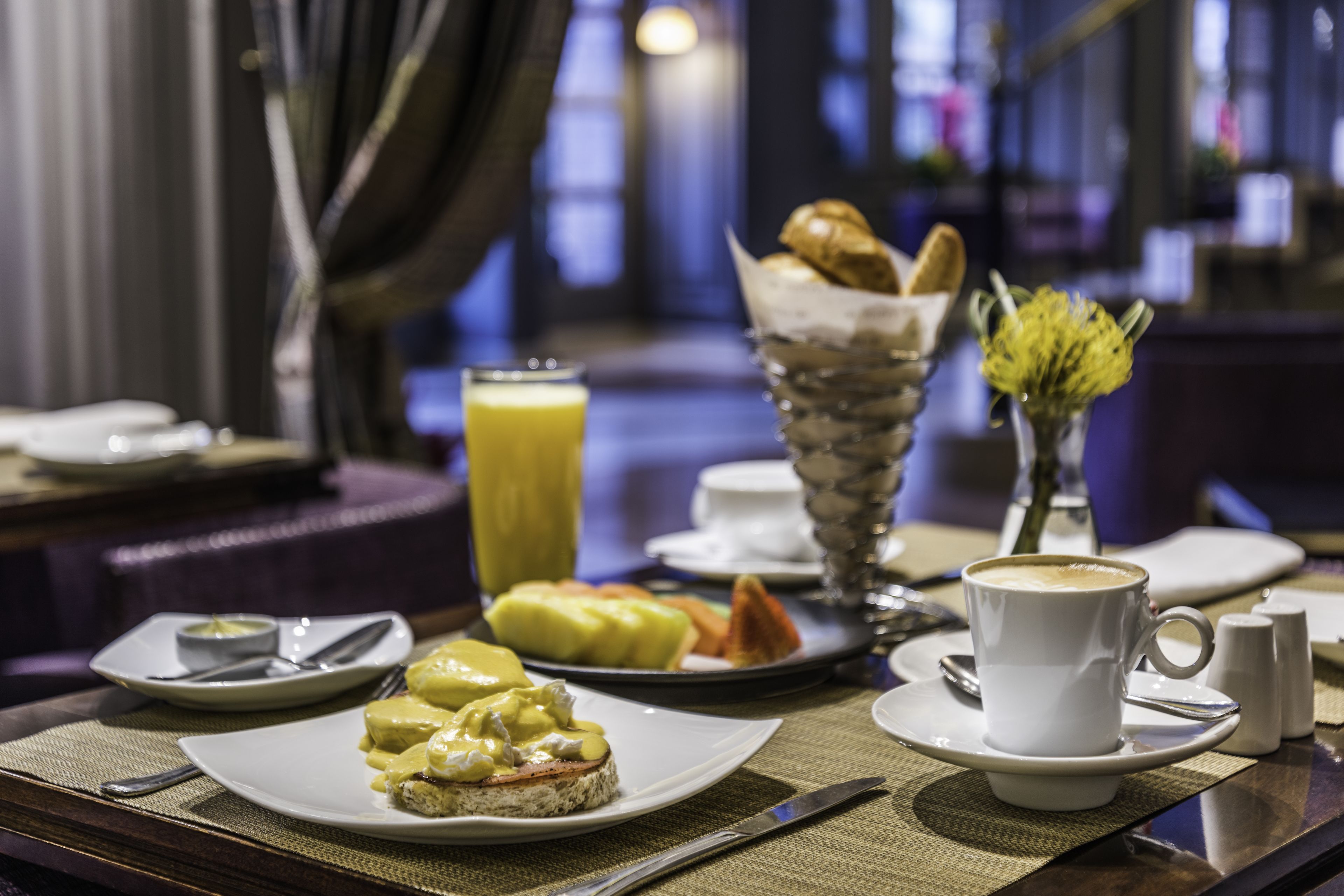 daily buffet breakfast (cop 85000 per person)