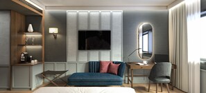 Premium bedding, in-room safe, desk, soundproofing