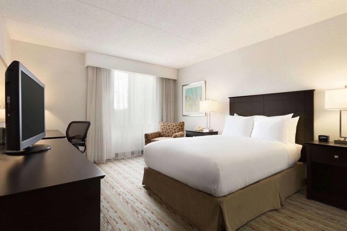 In-room safe, desk, blackout curtains, iron/ironing board