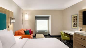 Suite monolocale, 1 letto king, non fumatori | Biancheria da letto di alta qualità, materassi a doppio strato