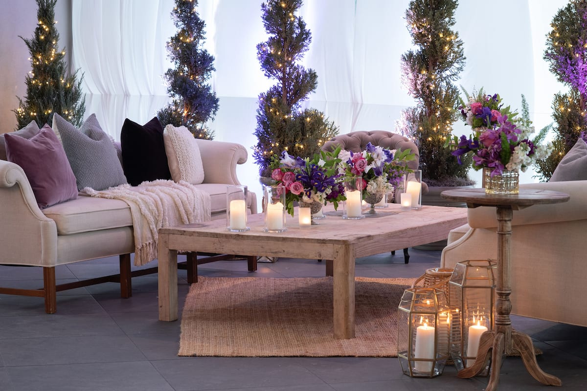 outdoor banquet area