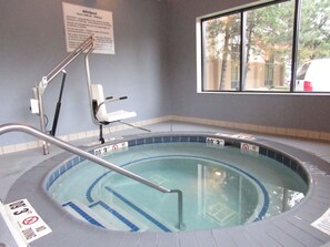 Indoor spa tub