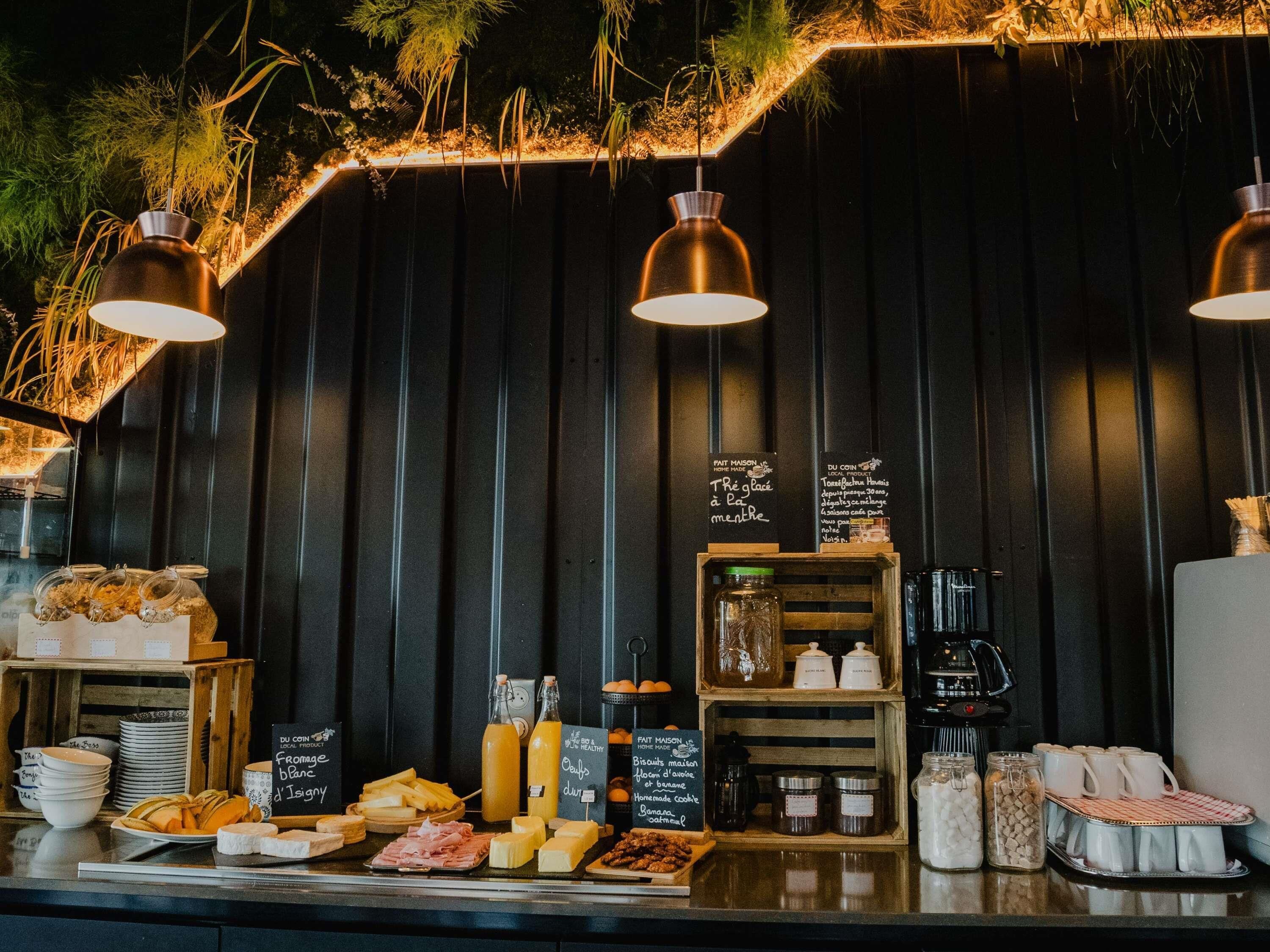 daily buffet breakfast (eur 19 per person)