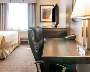 In-room safe, desk, blackout curtains, iron/ironing board