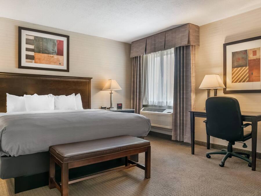 In-room safe, desk, blackout curtains, iron/ironing board