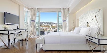 Suite, 1 King Bed, Balcony (Beverly Hills) | Premium bedding, down comforters, pillowtop beds, minibar