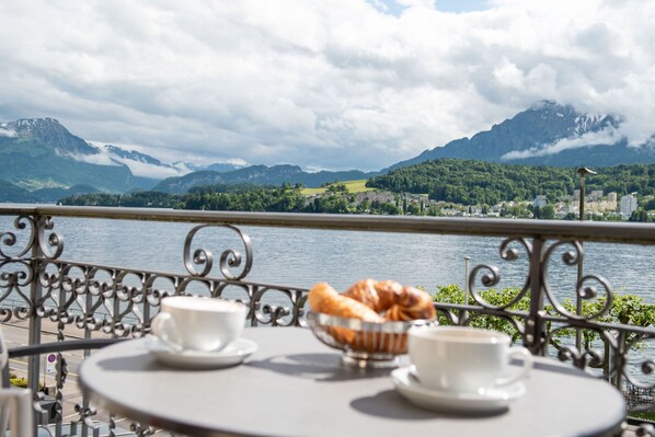 Superior Double or Twin Room, Balcony, Lake View | View from room - Seeburg Hotel (Lucerne)