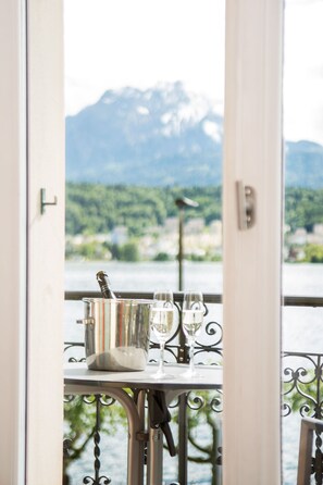 Superior Double or Twin Room, Balcony, Lake View | Terrace/patio