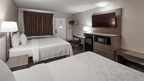 Standard Room, 2 Queen Beds, Non Smoking, Refrigerator & Microwave | Premium bedding, Select Comfort beds, desk, laptop workspace