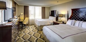 Egyptian cotton sheets, premium bedding, down comforters, in-room safe