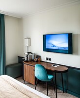 Minibar, in-room safe, desk, laptop workspace
