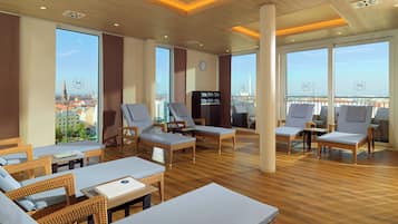 Couples treatment rooms, Turkish bath, body treatments, facials