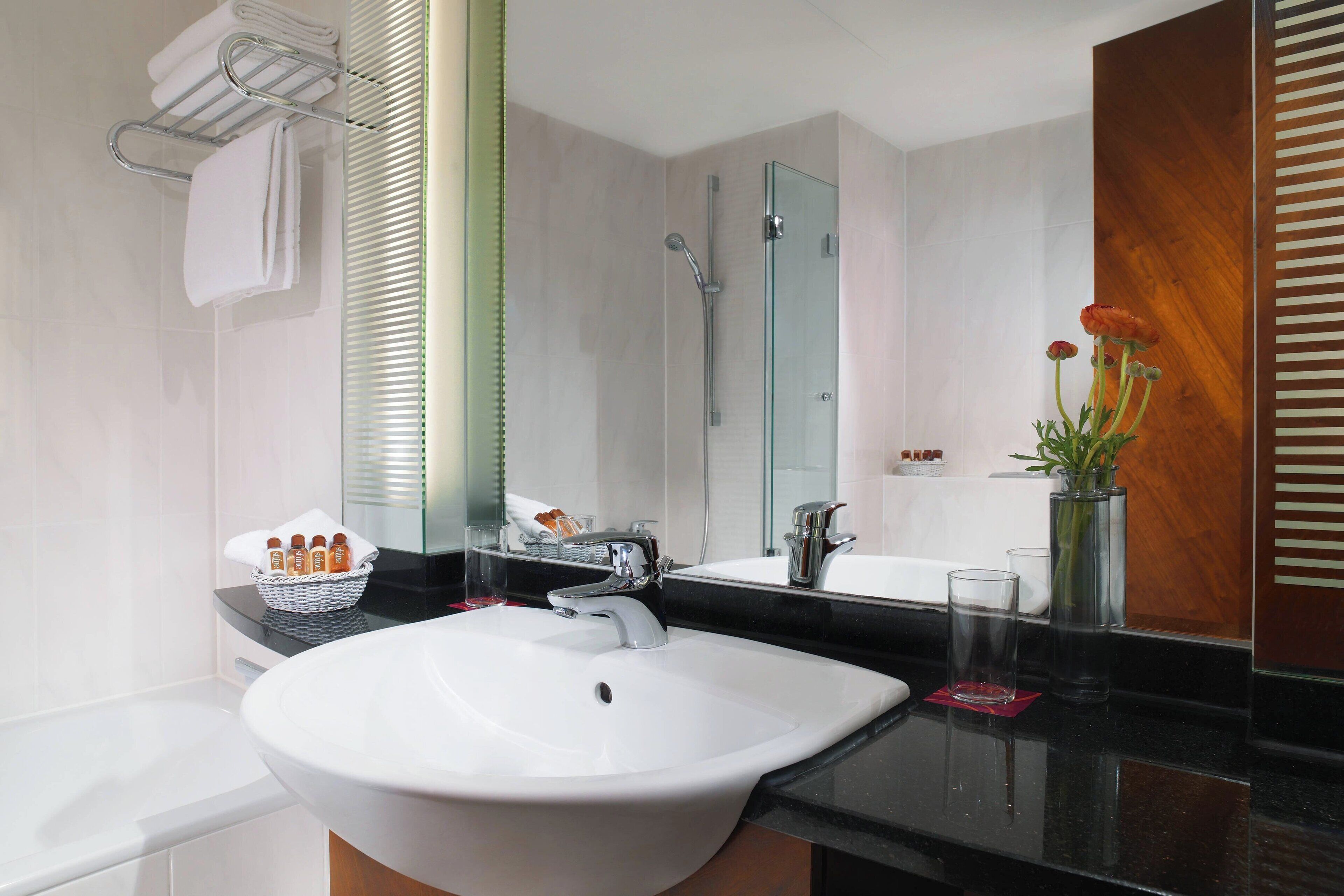 superior room, 1 queen bed | bathroom | free toiletries, hair dryer, bathrobes, slippers