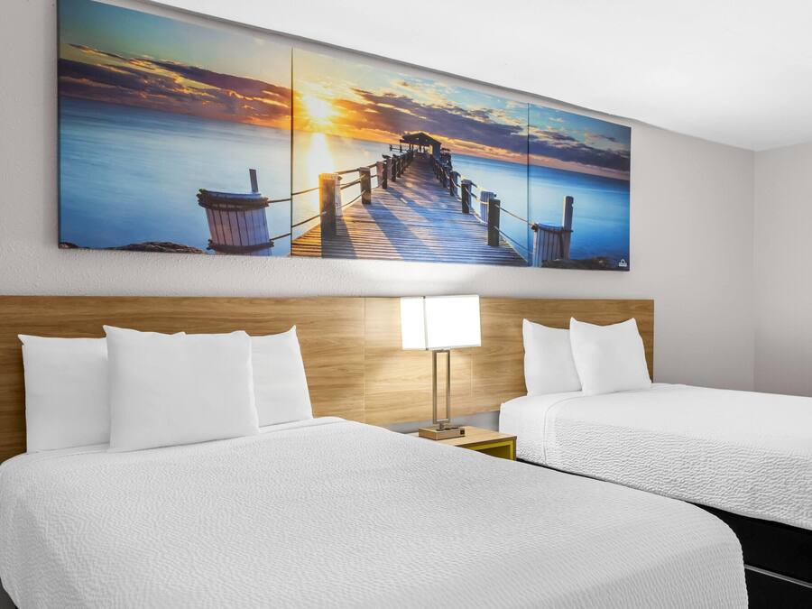 Room, 2 Double Beds, Non Smoking, Refrigerator | Individually furnished, desk, iron/ironing board, rollaway beds