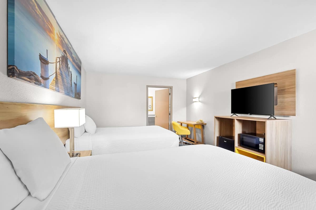 Room, 2 Double Beds, Accessible, Non Smoking (Mobility, Roll-In Shower)