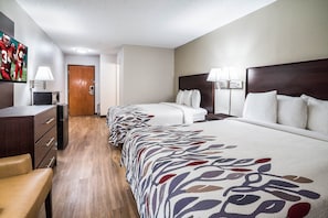 Deluxe Room, 2 Queen Beds (Smoke Free) | Iron/ironing board, free cots/infant beds, free WiFi, bed sheets