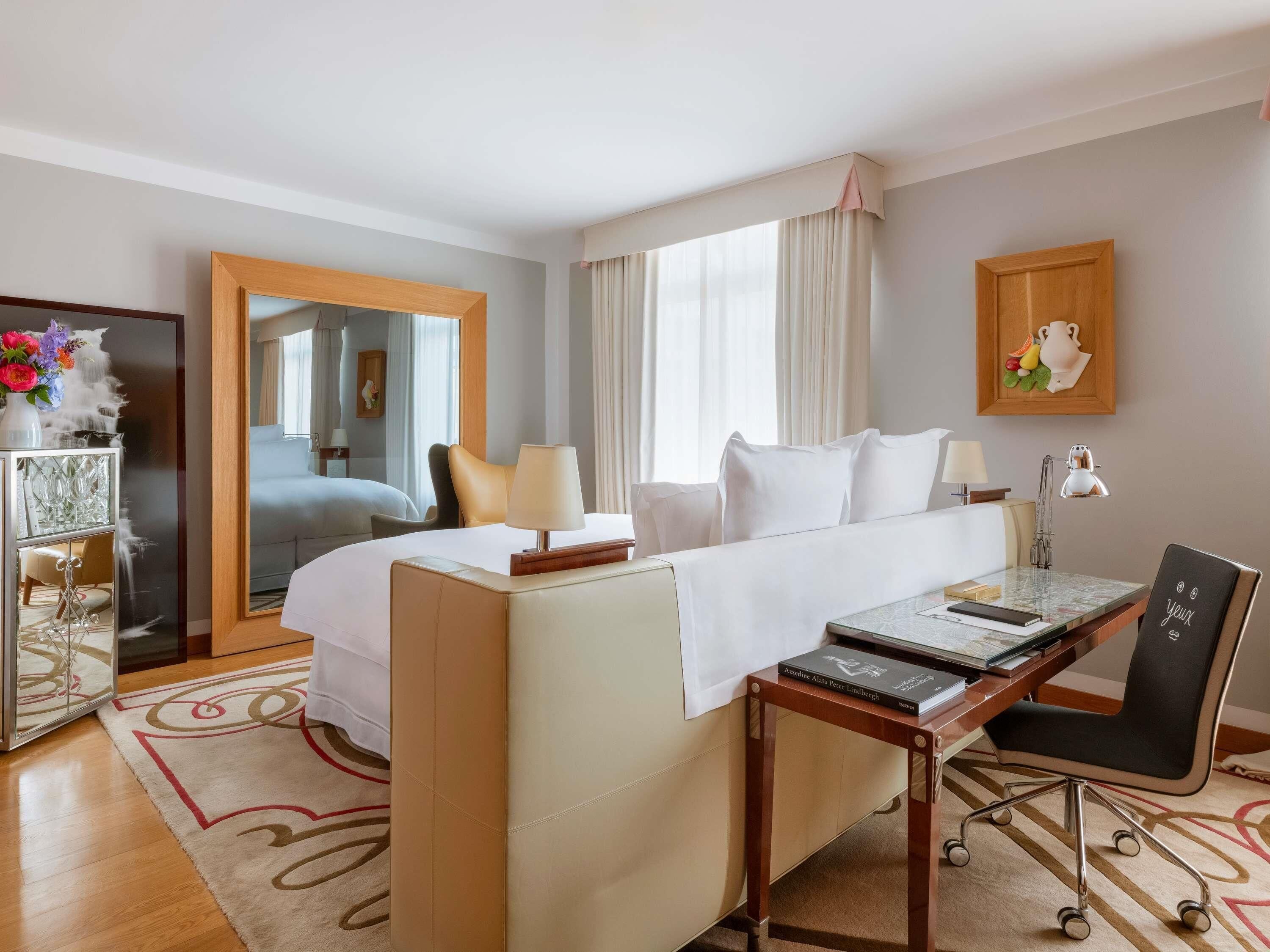 Premium bedding, minibar, in-room safe, laptop workspace