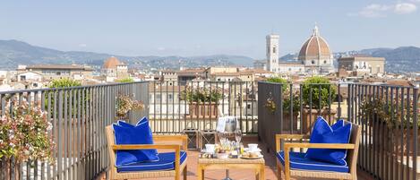 Panoramic Suite, 2 Bedrooms, Terrace, River View | Terrace/patio