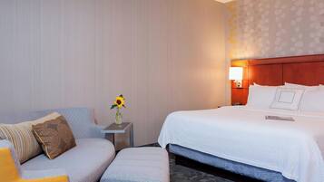 Chambre, 1 très grand lit et 1 canapé-lit | Bureau, rideaux d’obscurcissement, fer et planche à repasser