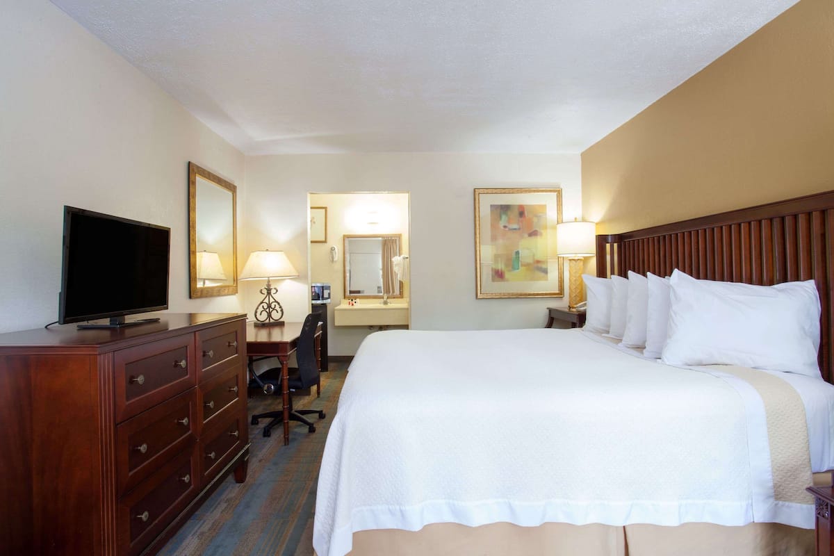 Standard Room, 1 King Bed, Non Smoking | Premium bedding, desk, blackout curtains, iron/ironing board