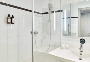 Double Room, Mobility Accessible, Non Smoking | Bathroom | Shower, hair dryer, towels, soap