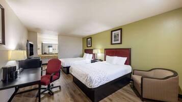 In-room safe, desk, iron/ironing board, free cribs/infant beds
