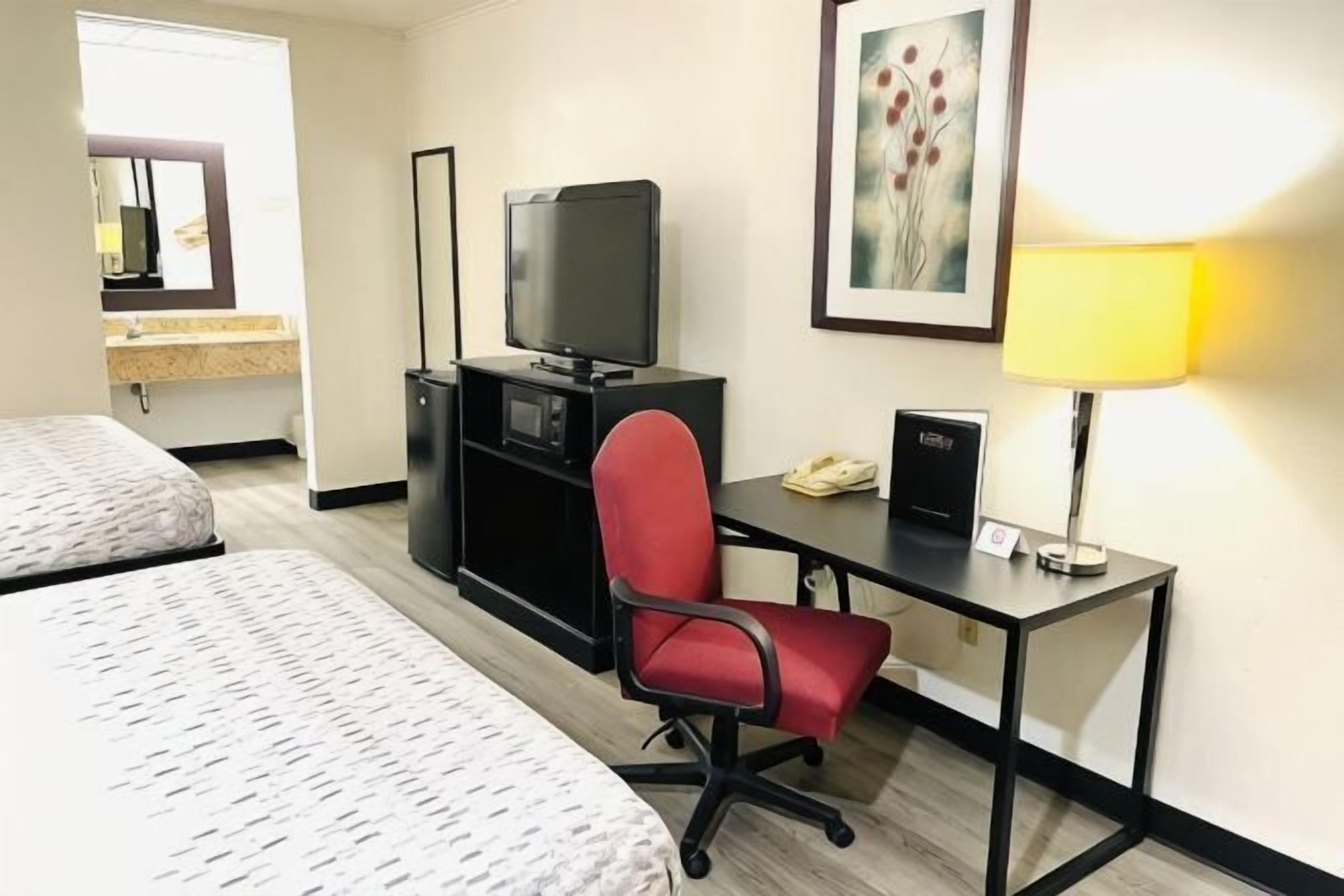 In-room safe, desk, iron/ironing board, free cribs/infant beds