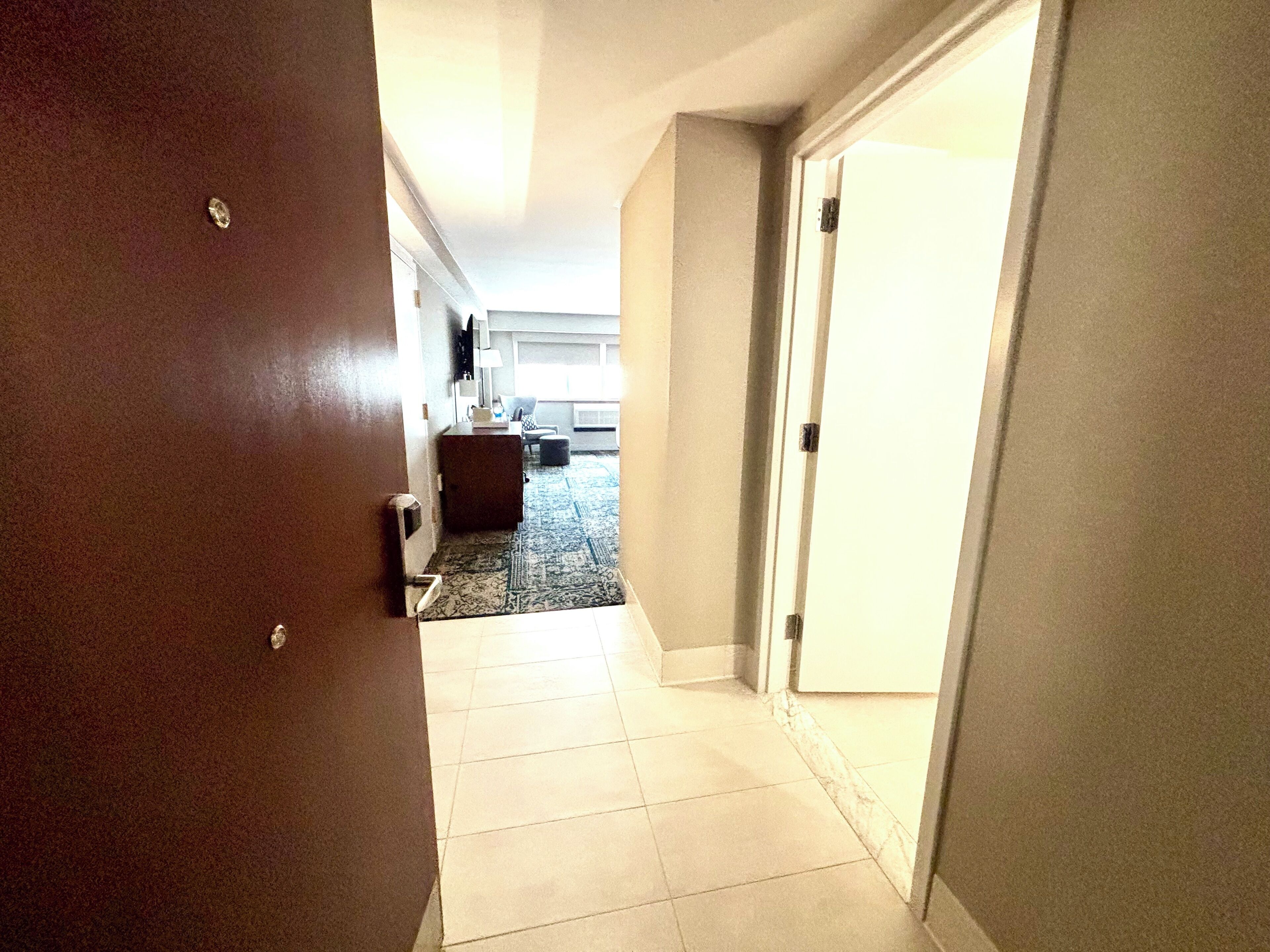 hypo-allergenic bedding, down duvets, in-room safe, desk