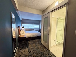 In-room safe, desk, blackout drapes, iron/ironing board