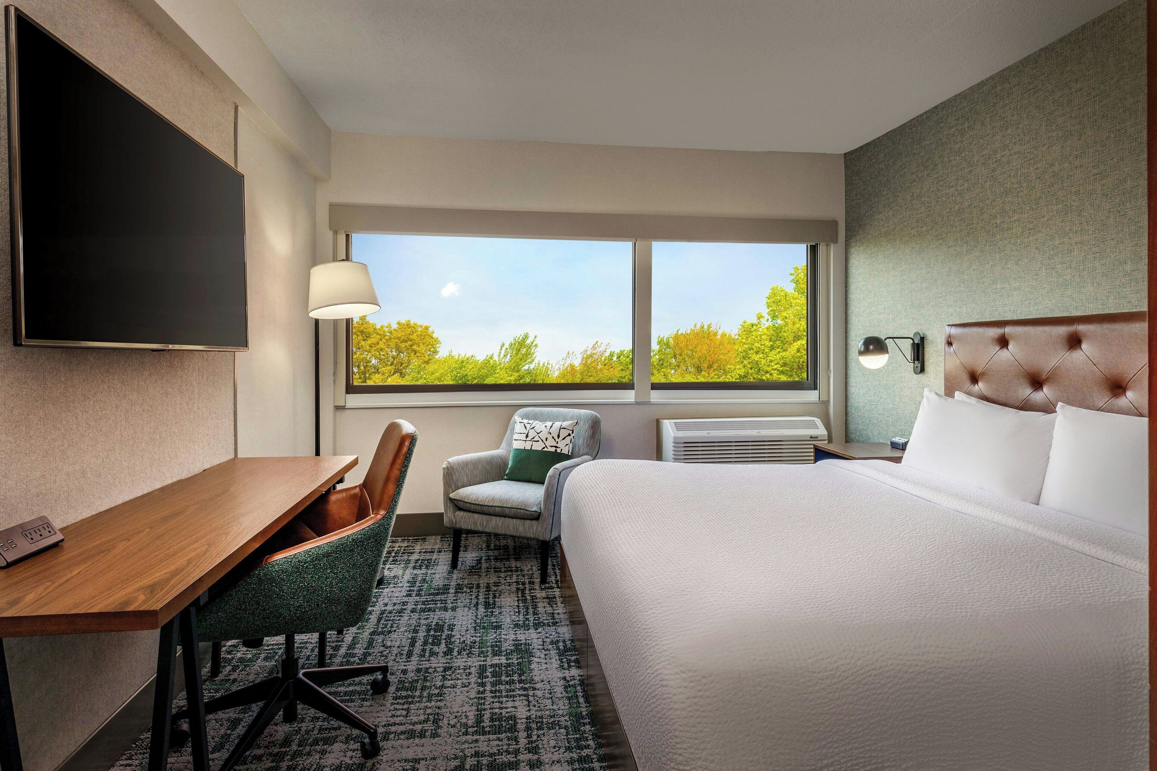 In-room safe, desk, blackout curtains, iron/ironing board