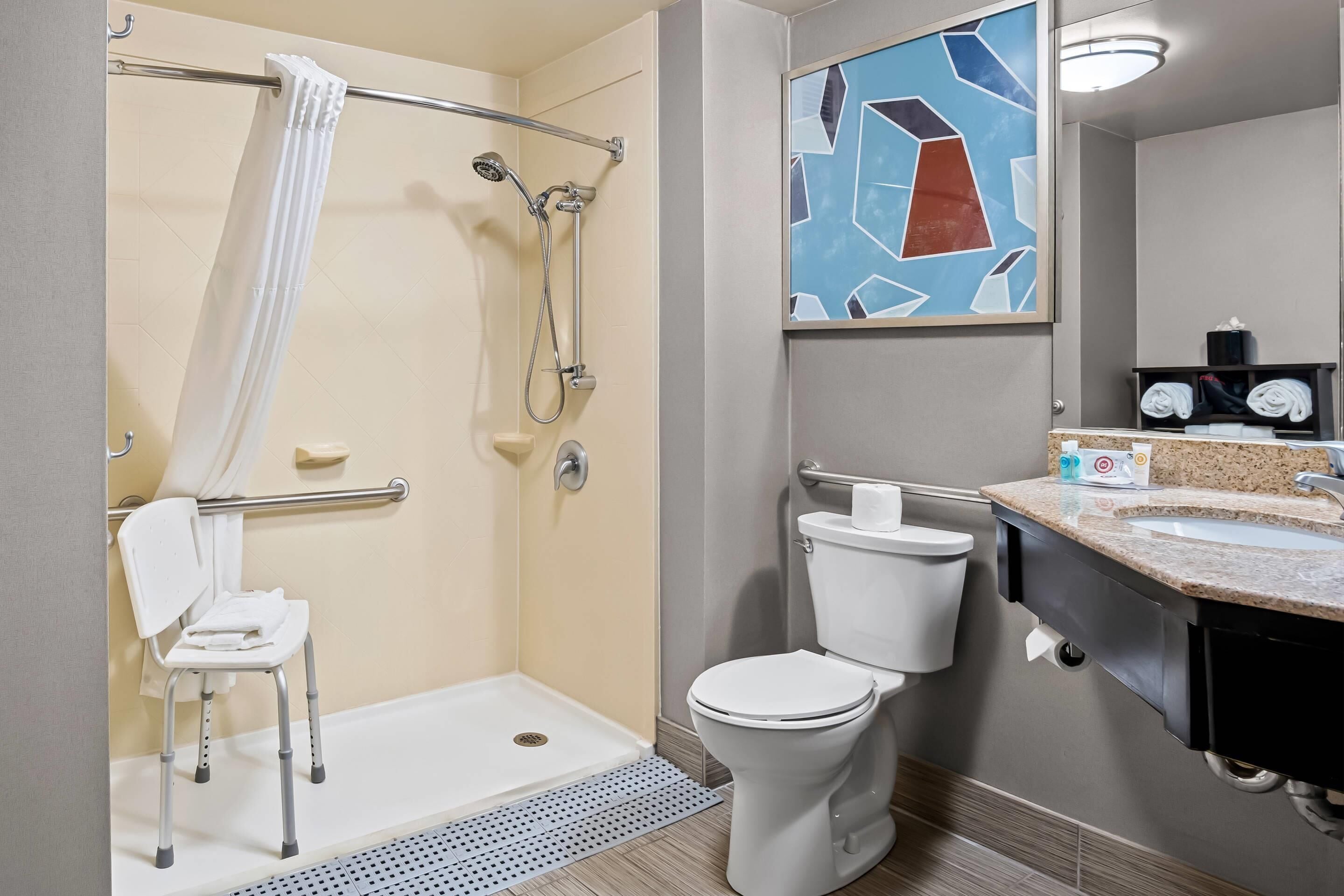 room, 1 queen bed, accessible, non smoking (roll-in shower) | desk, iron/ironing board, free cots/infant beds, free wifi