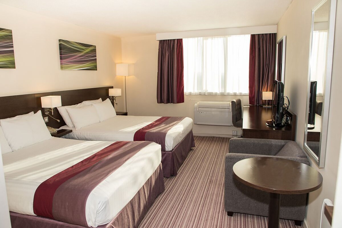 Standard Room, 2 Double Beds | 1 bedroom, hypo-allergenic bedding available, desk, blackout drapes