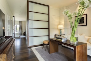 Penthouse (Suite) | Living room | 30-inch LCD TV with satellite channels, TV