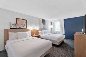 Room, 2 Queen Beds | Premium bedding, pillowtop beds, desk, laptop workspace