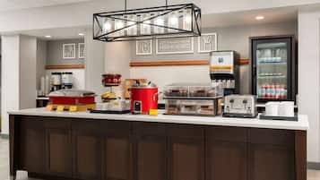 Free daily buffet breakfast