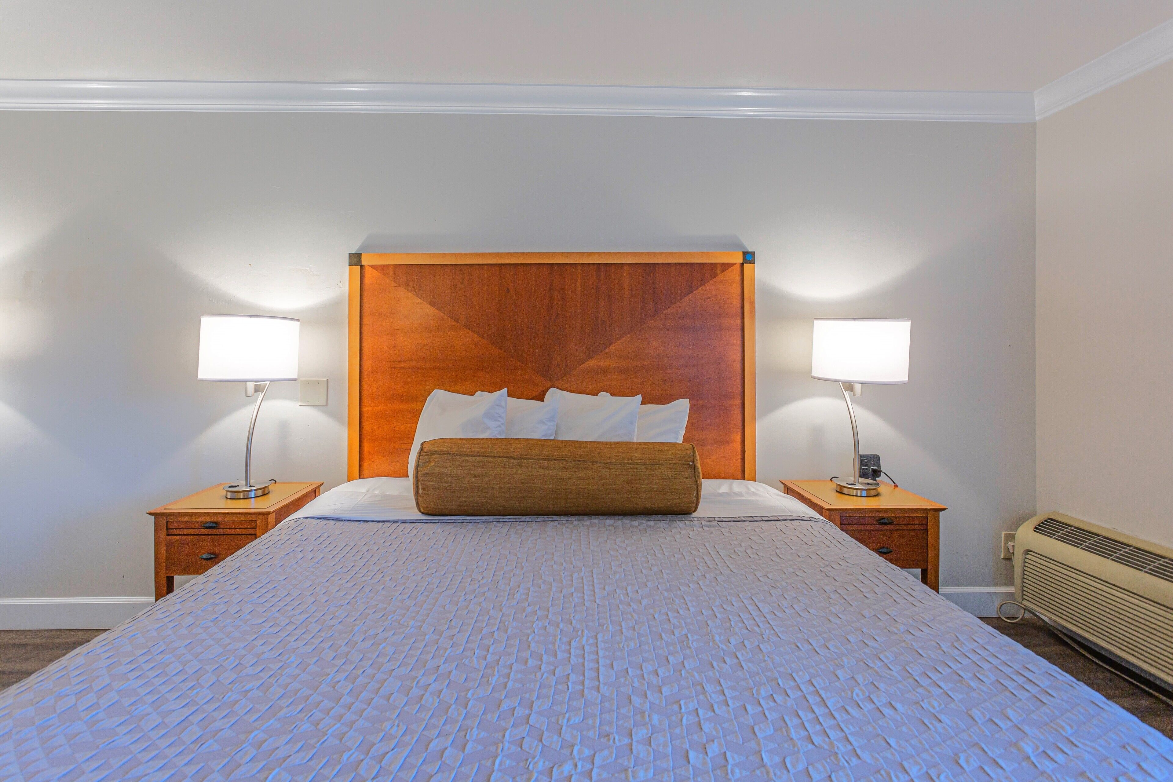 Desk, blackout curtains, soundproofing, iron/ironing board