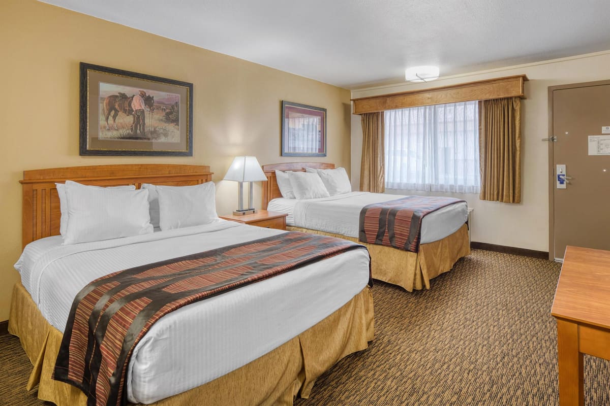Standard Room, 2 Queen Beds, Accessible, Refrigerator & Microwave | Laptop workspace, iron/ironing board, cribs (free), WiFi (free)