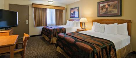 Standard Room, 2 Queen Beds, Accessible, Refrigerator & Microwave | Individually decorated, individually furnished, laptop workspace