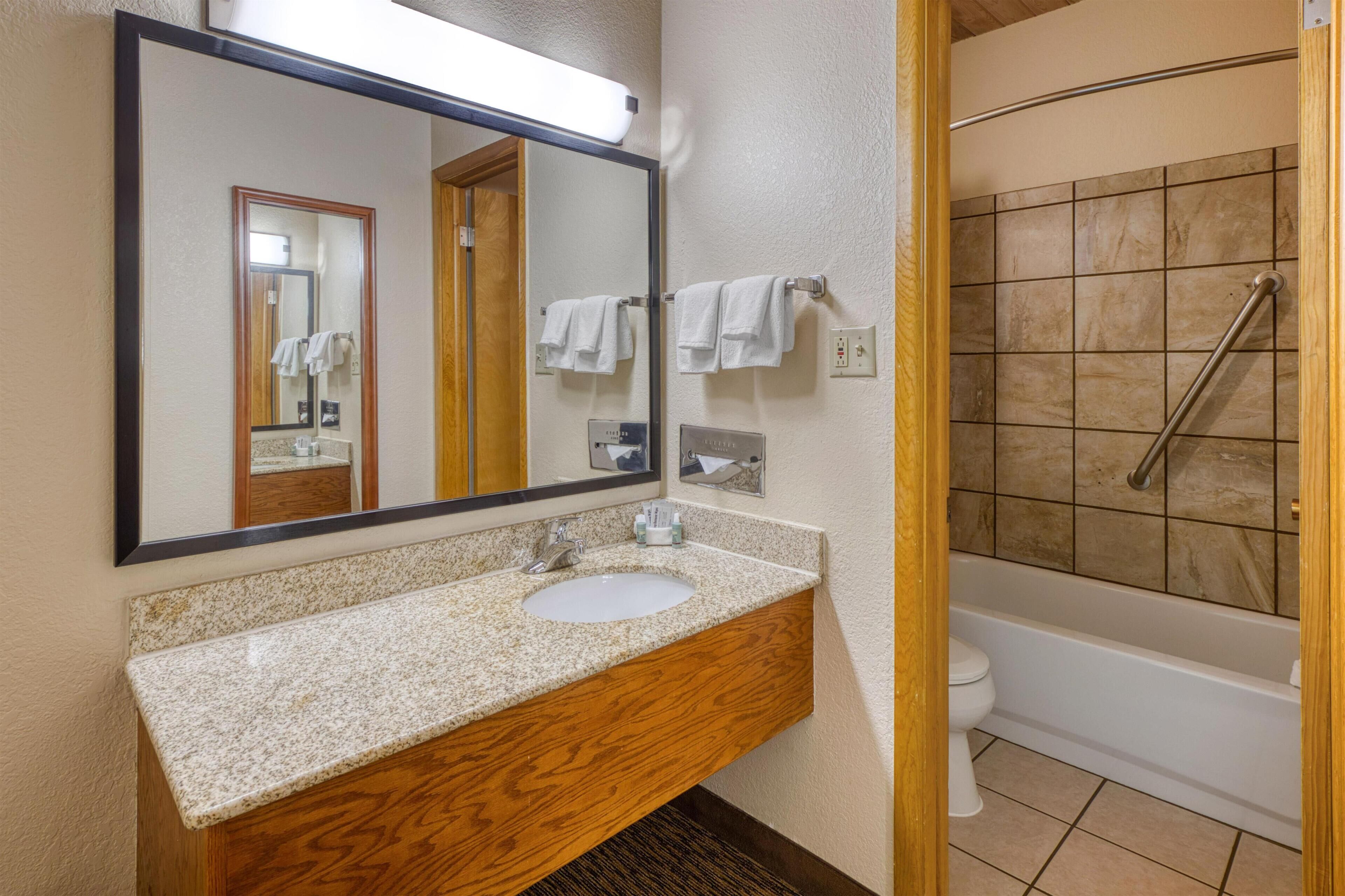 Habitación estándar, 1 cama Queen size, para no fumadores | Baño | Amenidades de baño ecológicas, secadora de cabello, toallas 