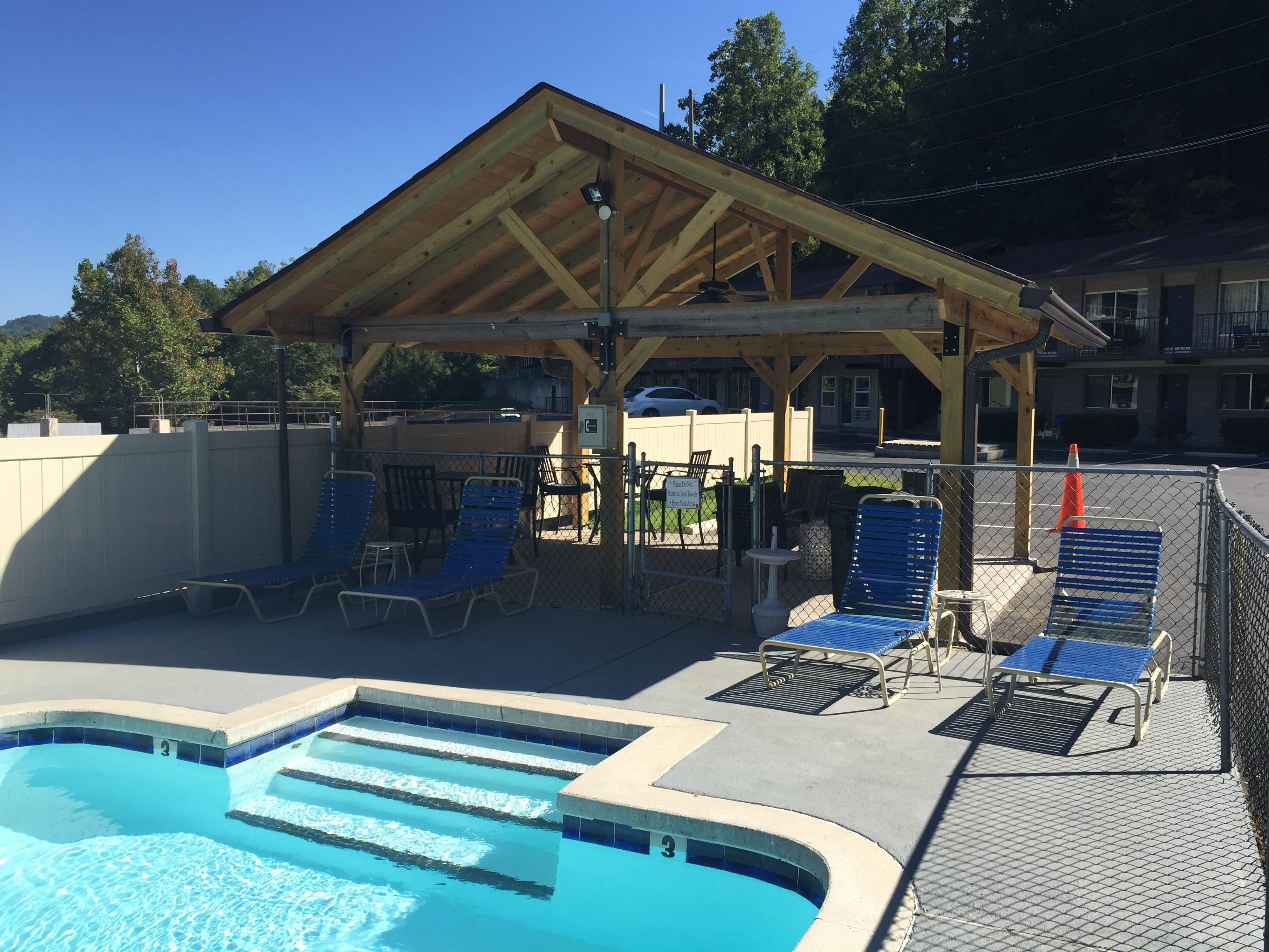 Indoor pool, 2 outdoor pools, open 9:00 AM to 11:00 PM, pool loungers