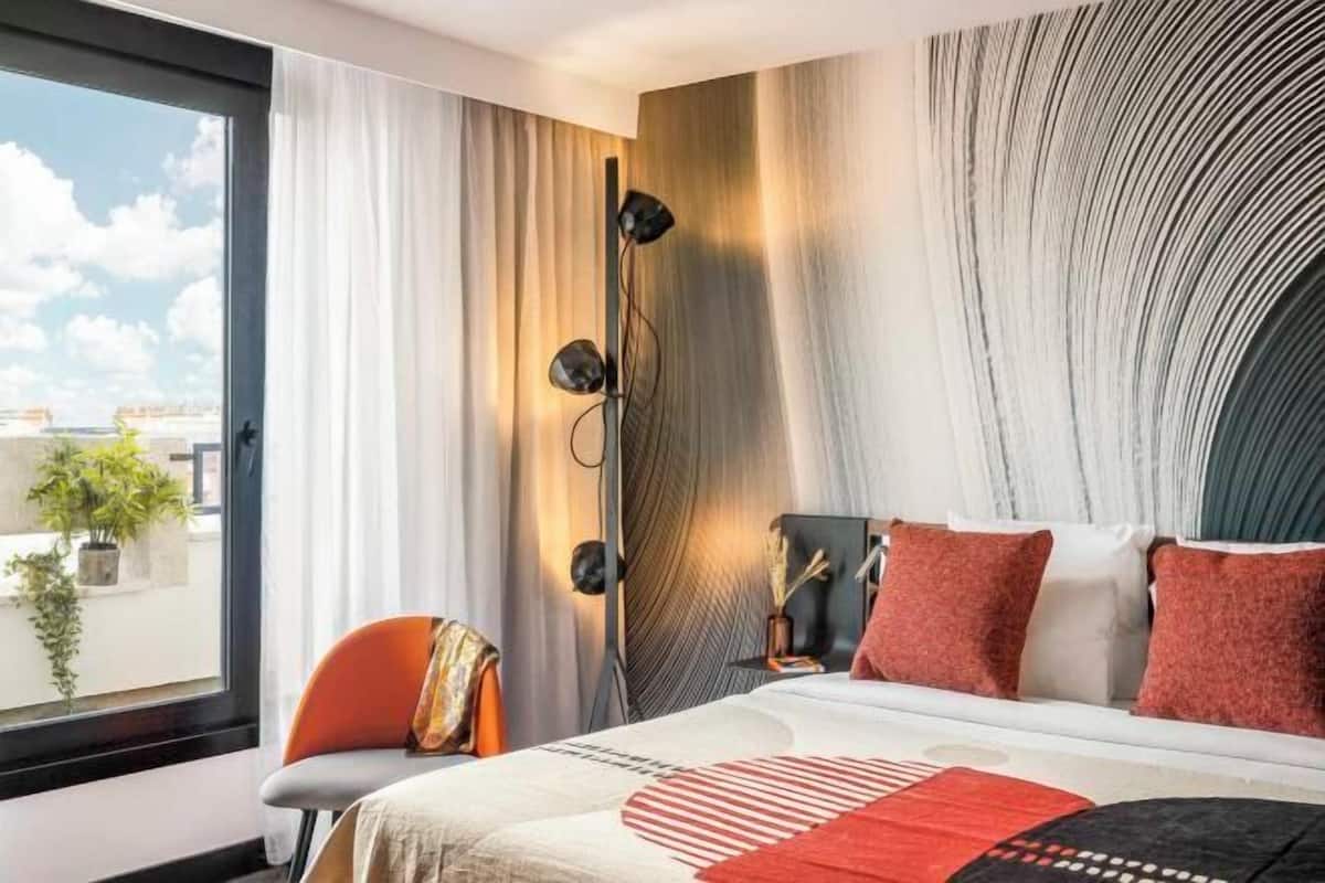 1 habitación y ropa de cama de alta calidad