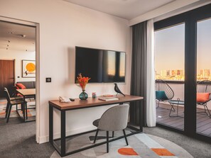 Suite Executive, 1 letto king | 1 camera, biancheria da letto di alta qualità, cassaforte in camera